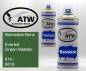 Preview: Mercedes-Benz, Everest Green Metallic, 816 / 6816: 400ml Sprühdose + 400ml Klarlack - Set, von ATW Autoteile West.